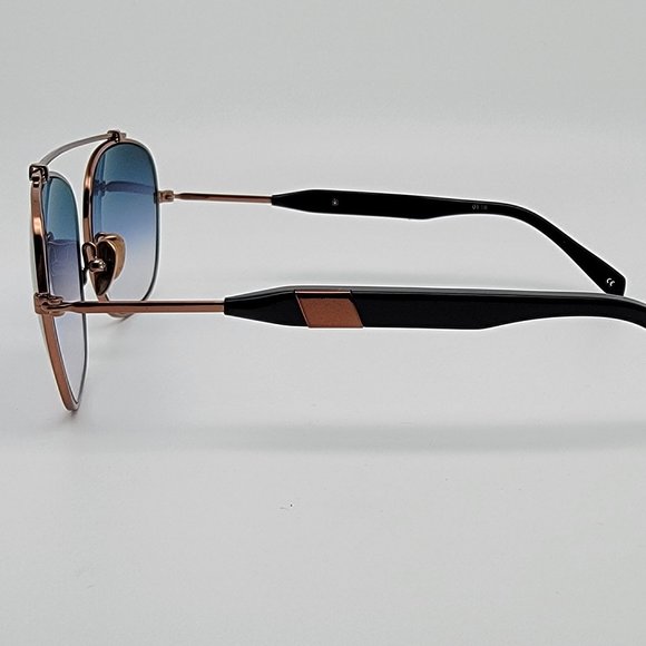 Westward Leaning Malcom No Middle 07 Rose Gold Frame Navy Blue Lens Sunglasses main image 9